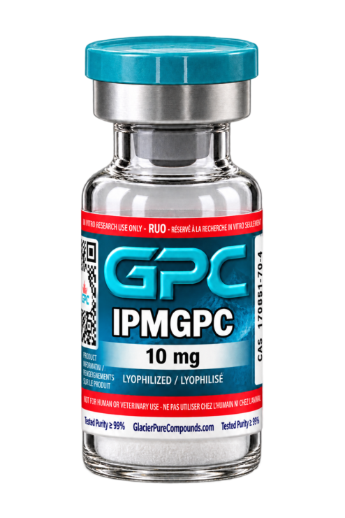 A sealed glass vial labelled IPMGPC