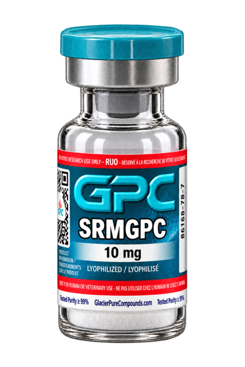 A sealed glass vial labelled SRMGPC