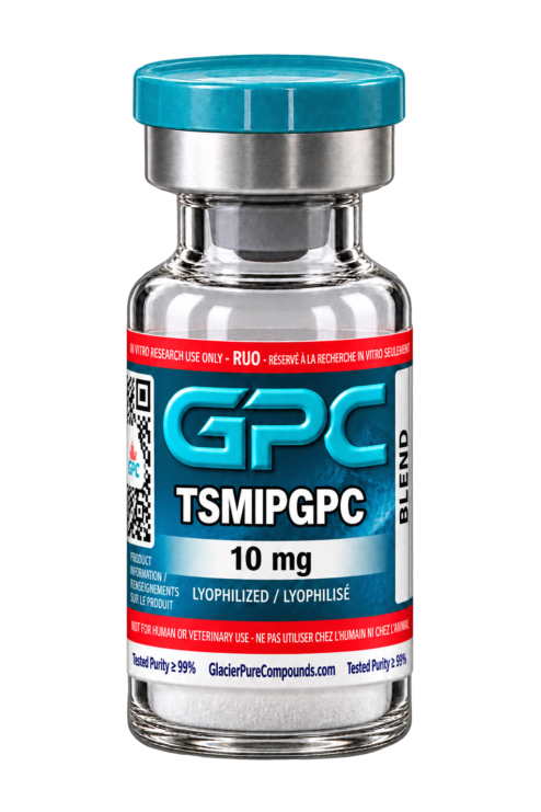A sealed glass vial labelled TSMIPGPC